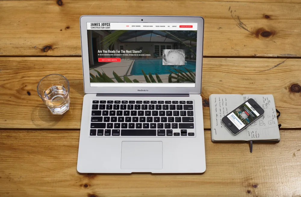 website design portfolio image showing responsive mobile design