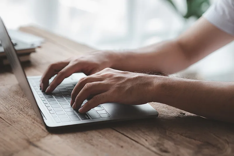 9 Ecommerce Form Optimization and Design Techniques That Can Help Increase Conversions 3 Person Typing On Laptop Keyboard, Businessman Working On Laptop,