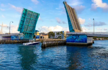 website-design-for-marine-industry boat under bridge in fort lauderdale heading to marina